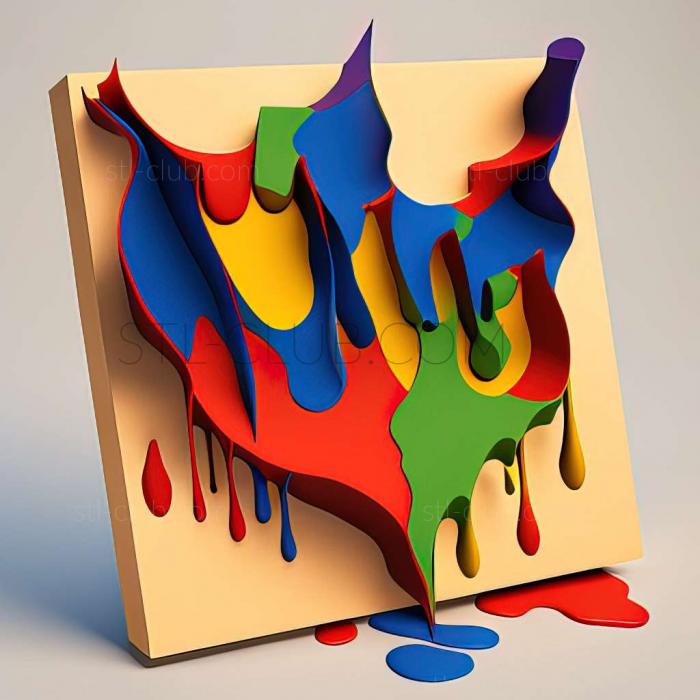 3D model Sam Francis American artist (STL)